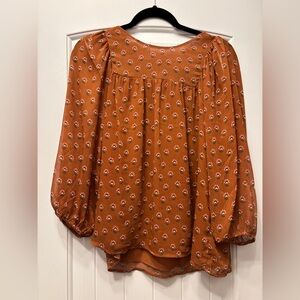 Floral Rust Women's Top